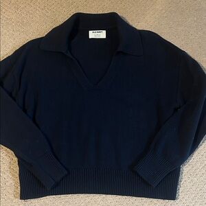 Old Navy Women's Navy V-Neck Sweater